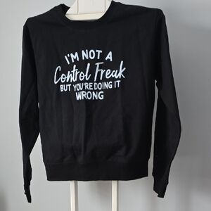 Black Graphic Sweatshirt